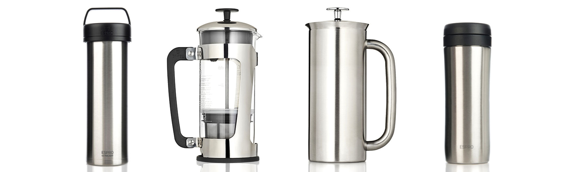 ESPRO P5 32-Oz. Glass and Polished Stainless Steel French Press +