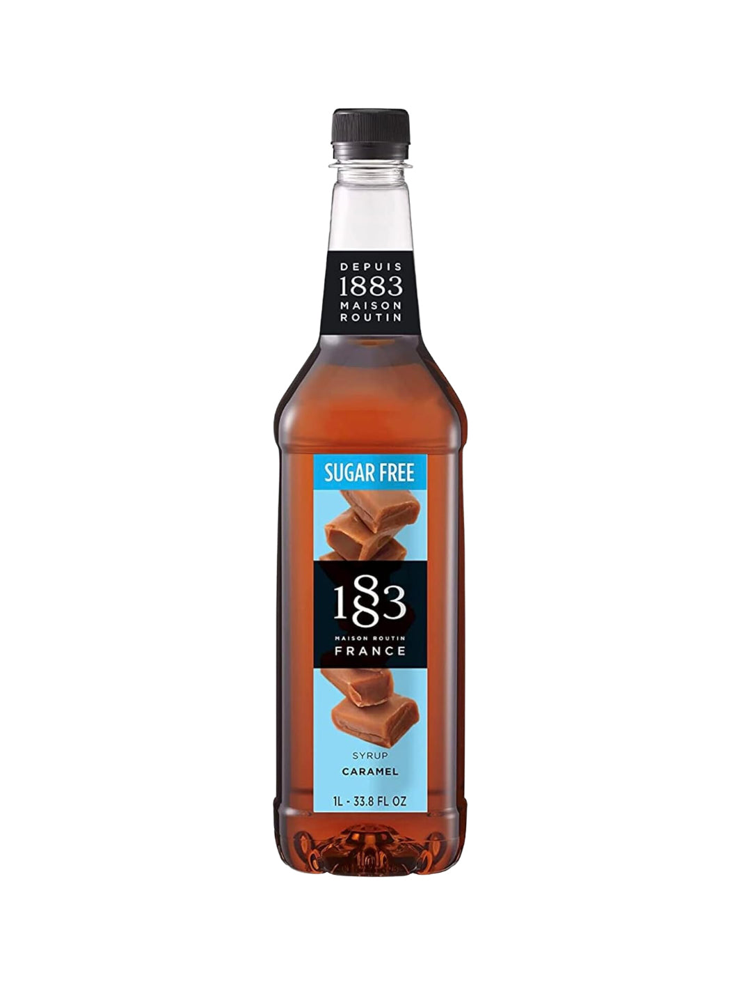 1883 Sugar Free Caramel Syrup (1000ml/33.8oz)