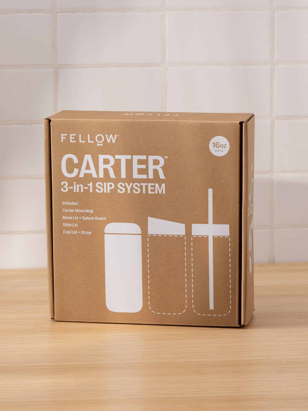 FELLOW Carter 3-in-1 Sip System (474ml/16oz)