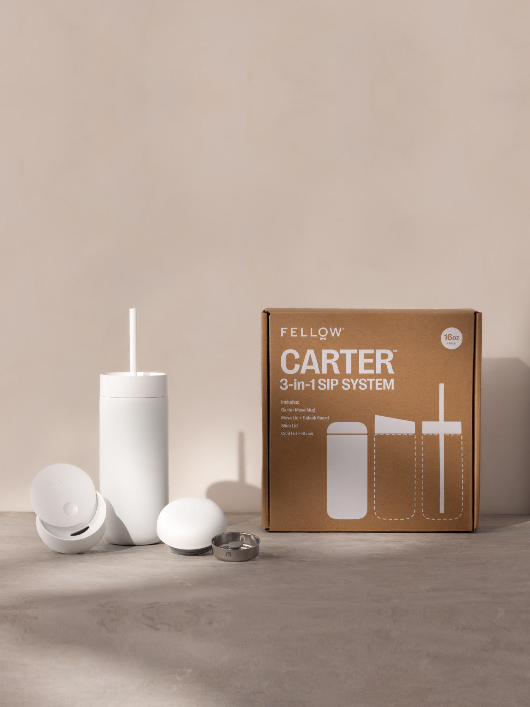 FELLOW Carter 3-in-1 Sip System (474ml/16oz)