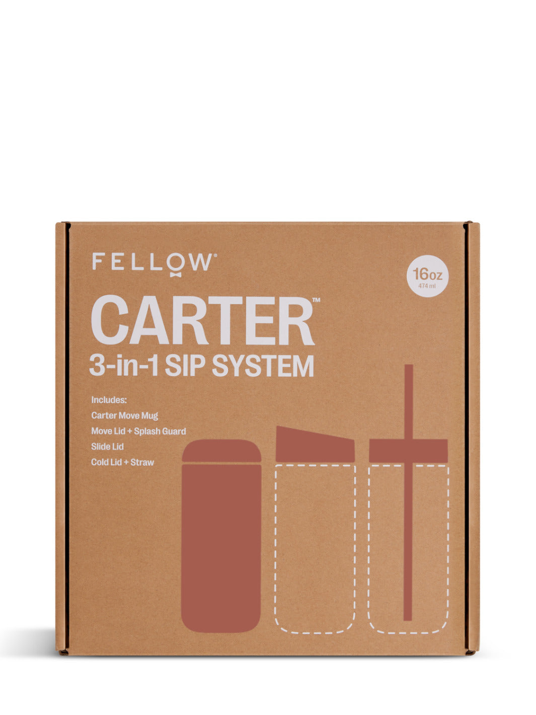 FELLOW Carter 3-in-1 Sip System (474ml/16oz)