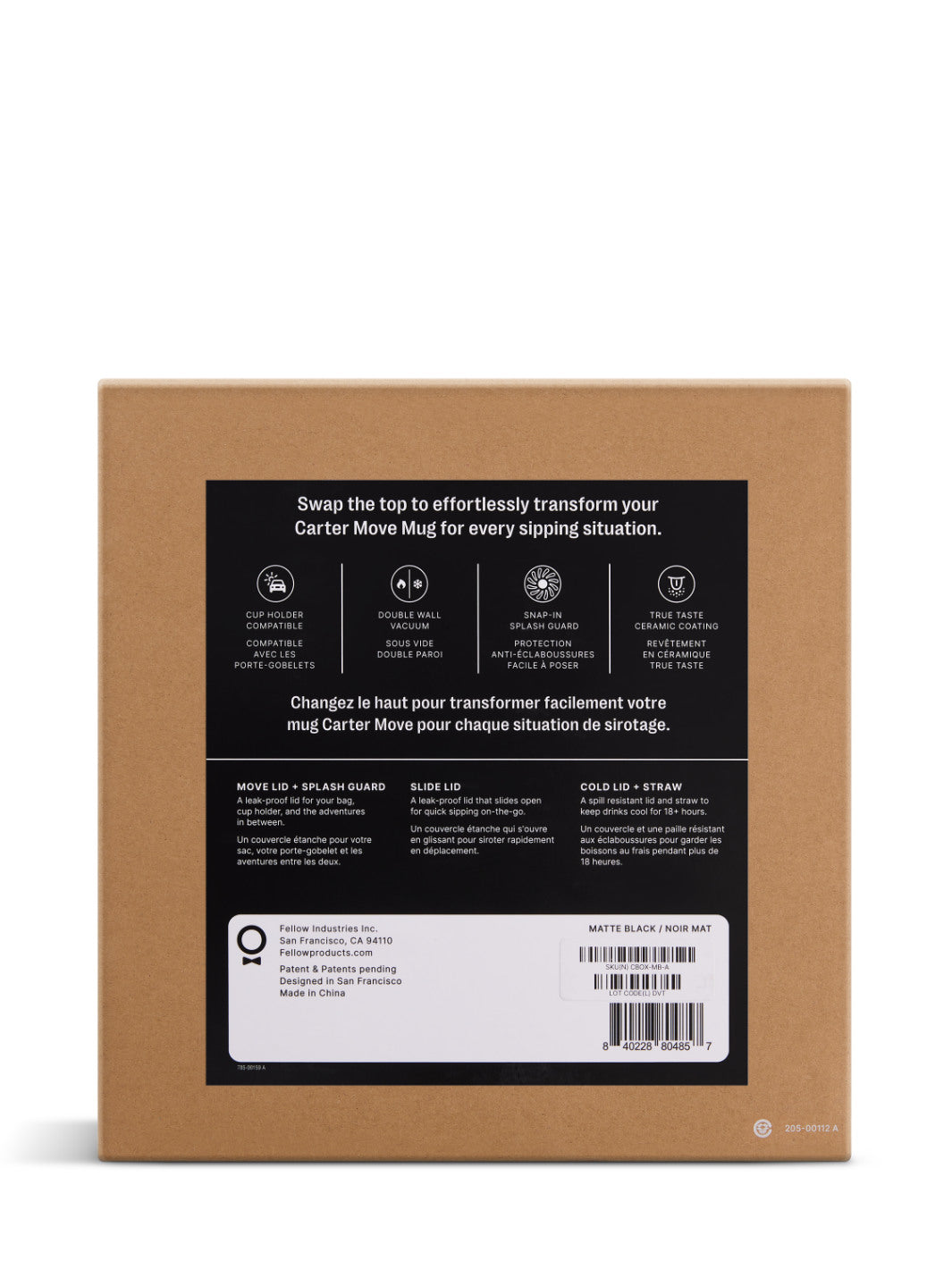 FELLOW Carter 3-in-1 Sip System (474ml/16oz)