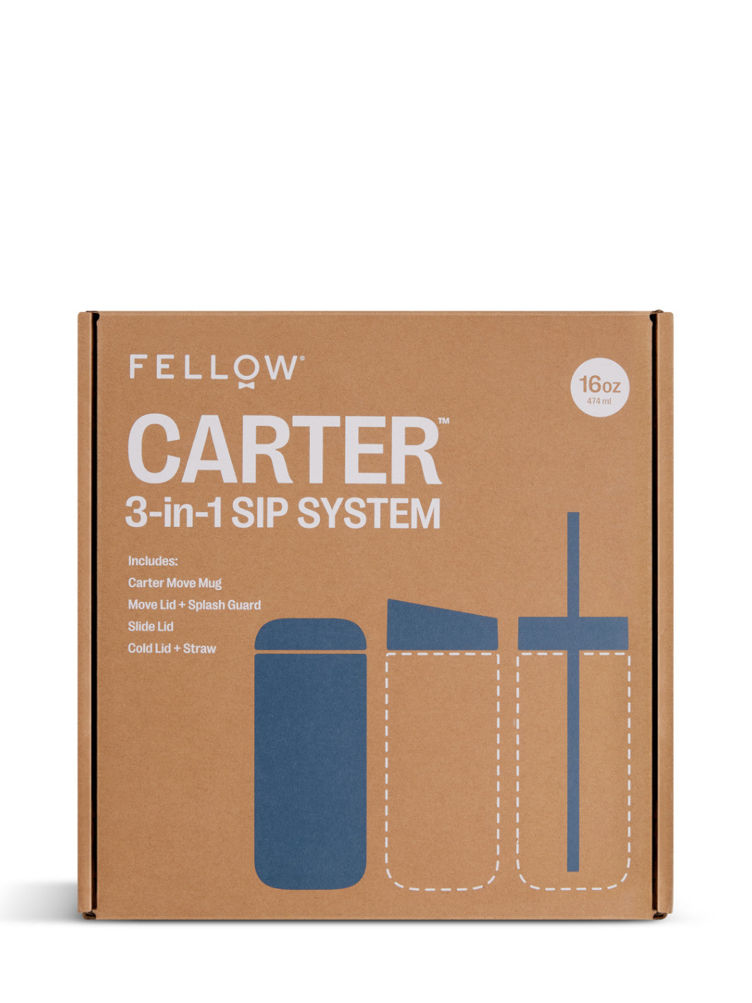 FELLOW Carter 3-in-1 Sip System (474ml/16oz)