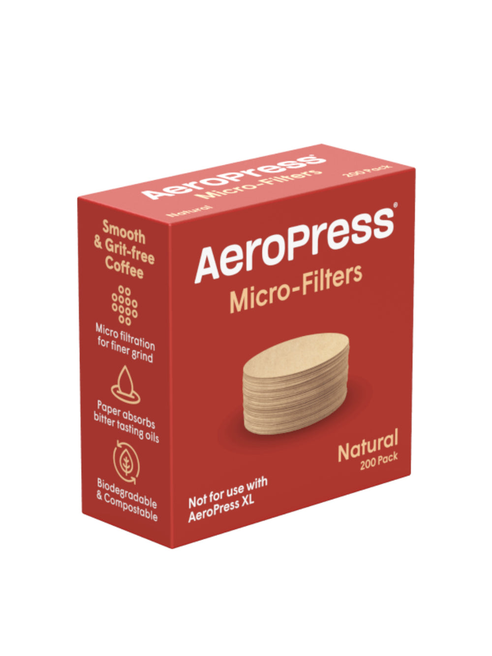 Photo of AeroPress Natural Microfilters (200-Pack) ( Default Title ) [ AeroPress ] [ Paper Filters ]