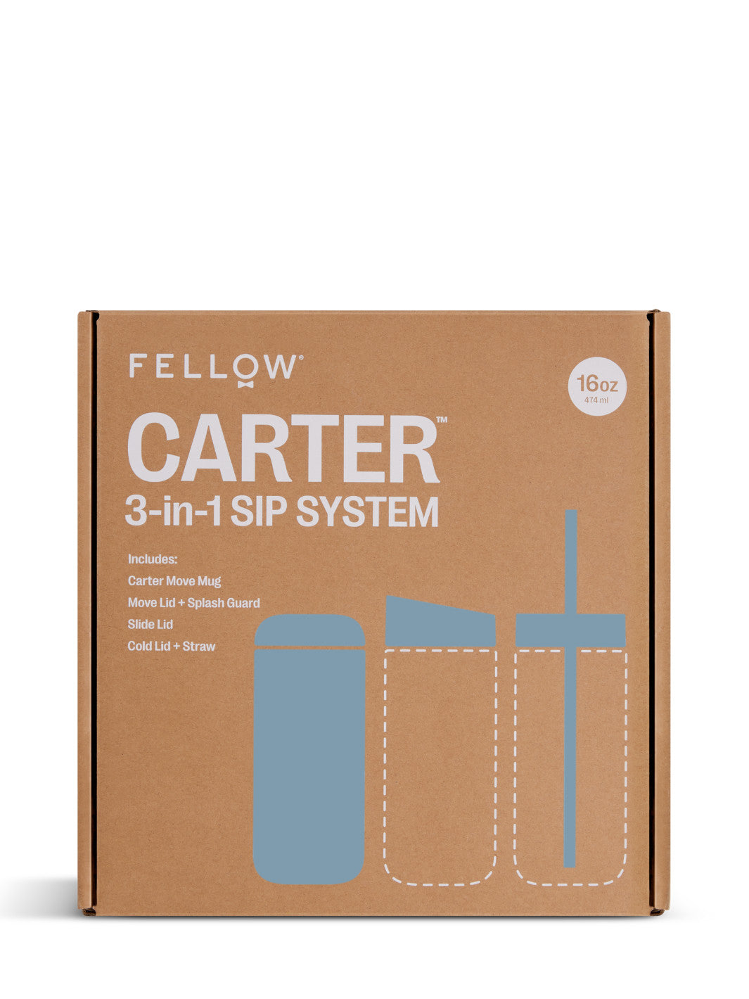 FELLOW Carter 3-in-1 Sip System (474ml/16oz)