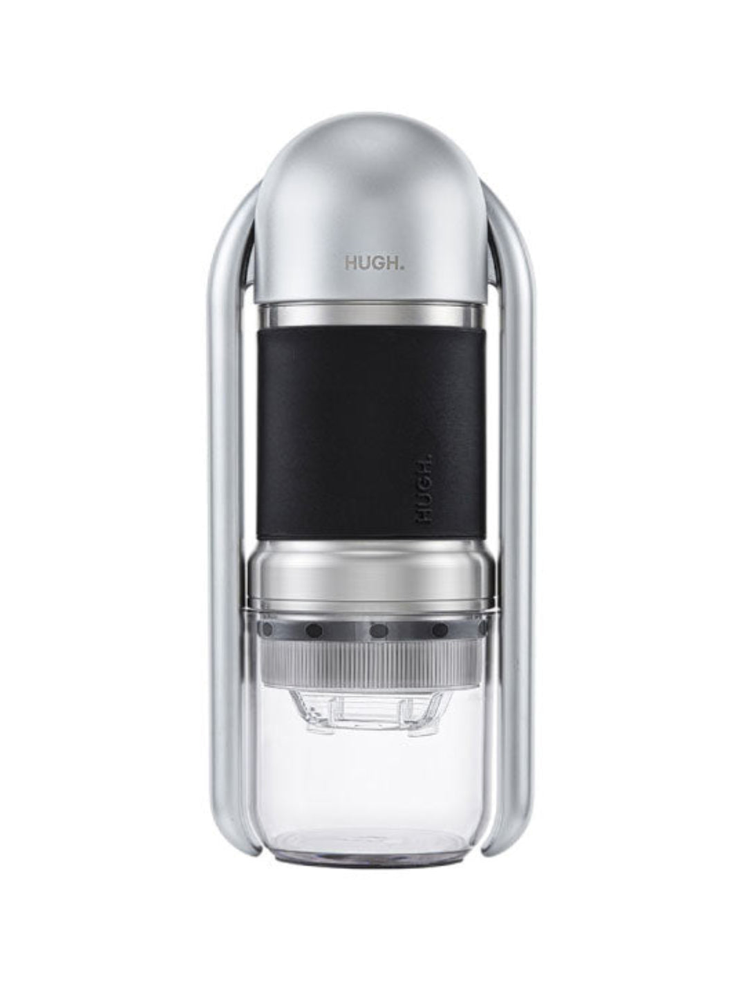 HUGH Leverpresso Pro Manual Espresso Maker (Silver-Black) (Lightly