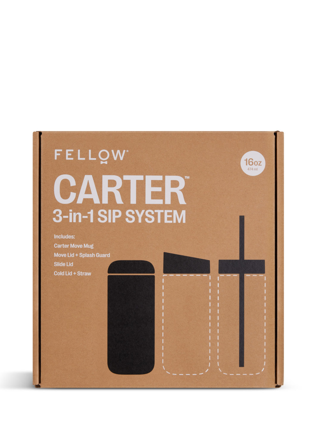 FELLOW Carter 3-in-1 Sip System (474ml/16oz)