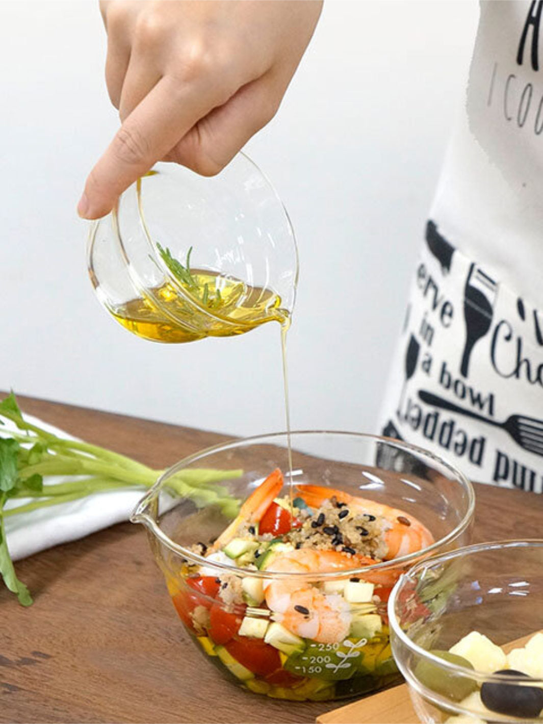 HARIO Mixing Bowl with Spout 4-Piece Set