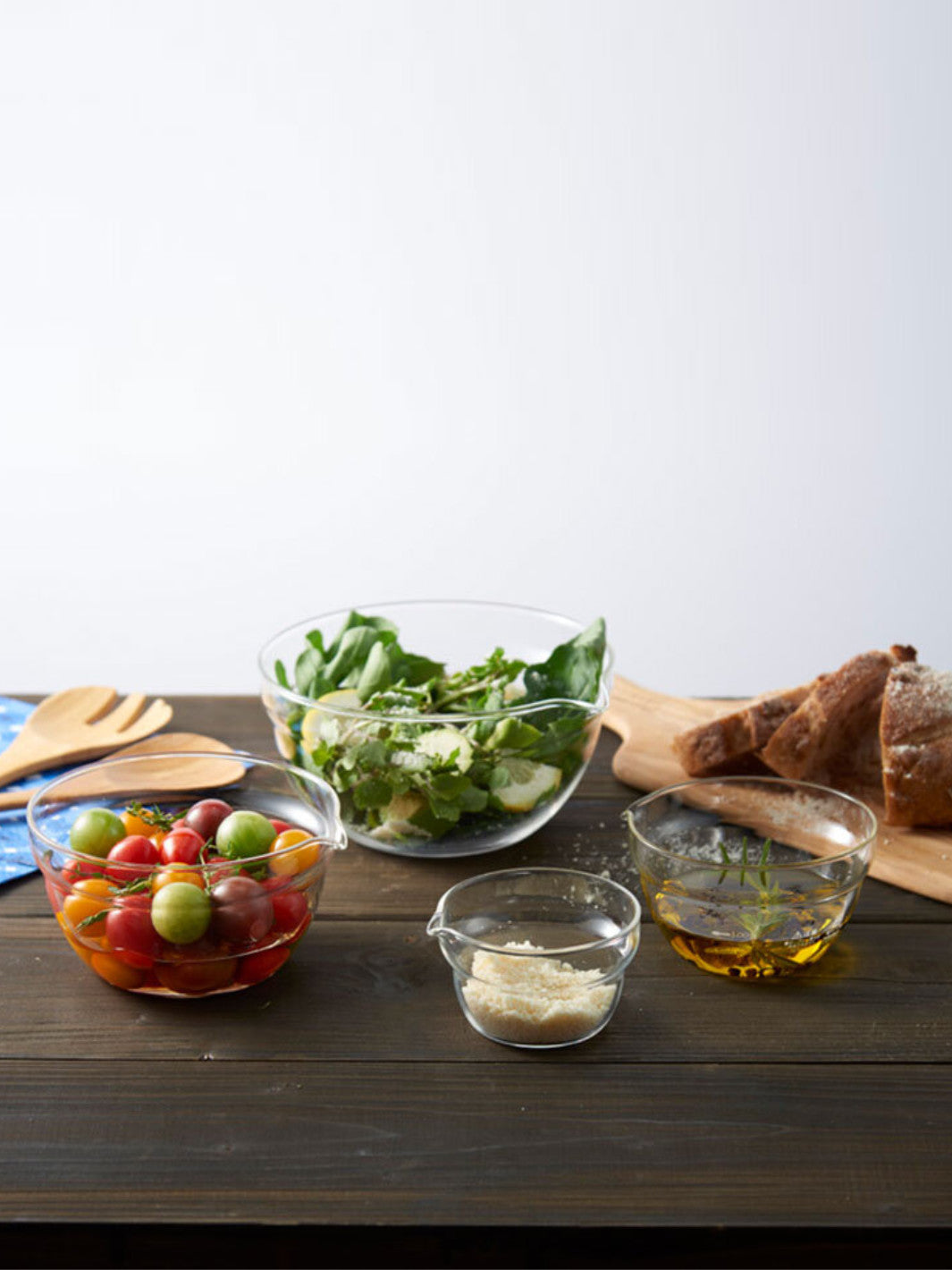 HARIO Mixing Bowl with Spout 4-Piece Set