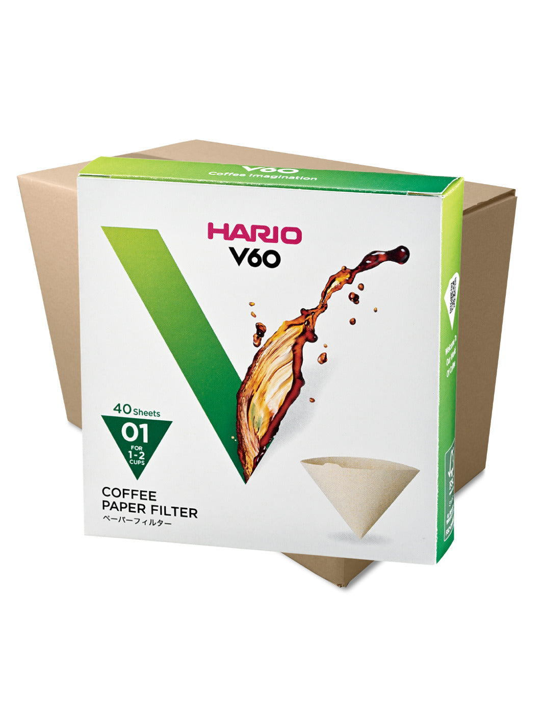 HARIO V60-01 Filters (40-Pack)