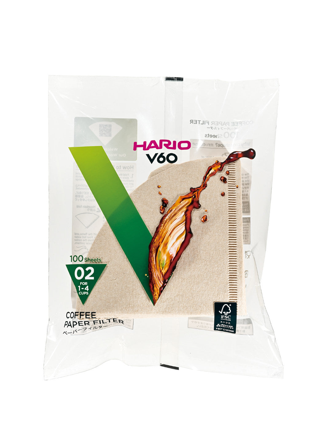 HARIO V60-02 Filters (100-Pack)