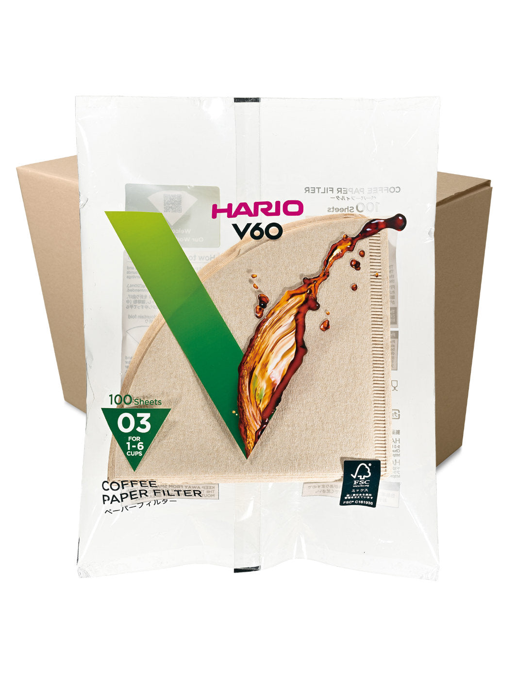 HARIO V60-03 Filters (100-Pack)