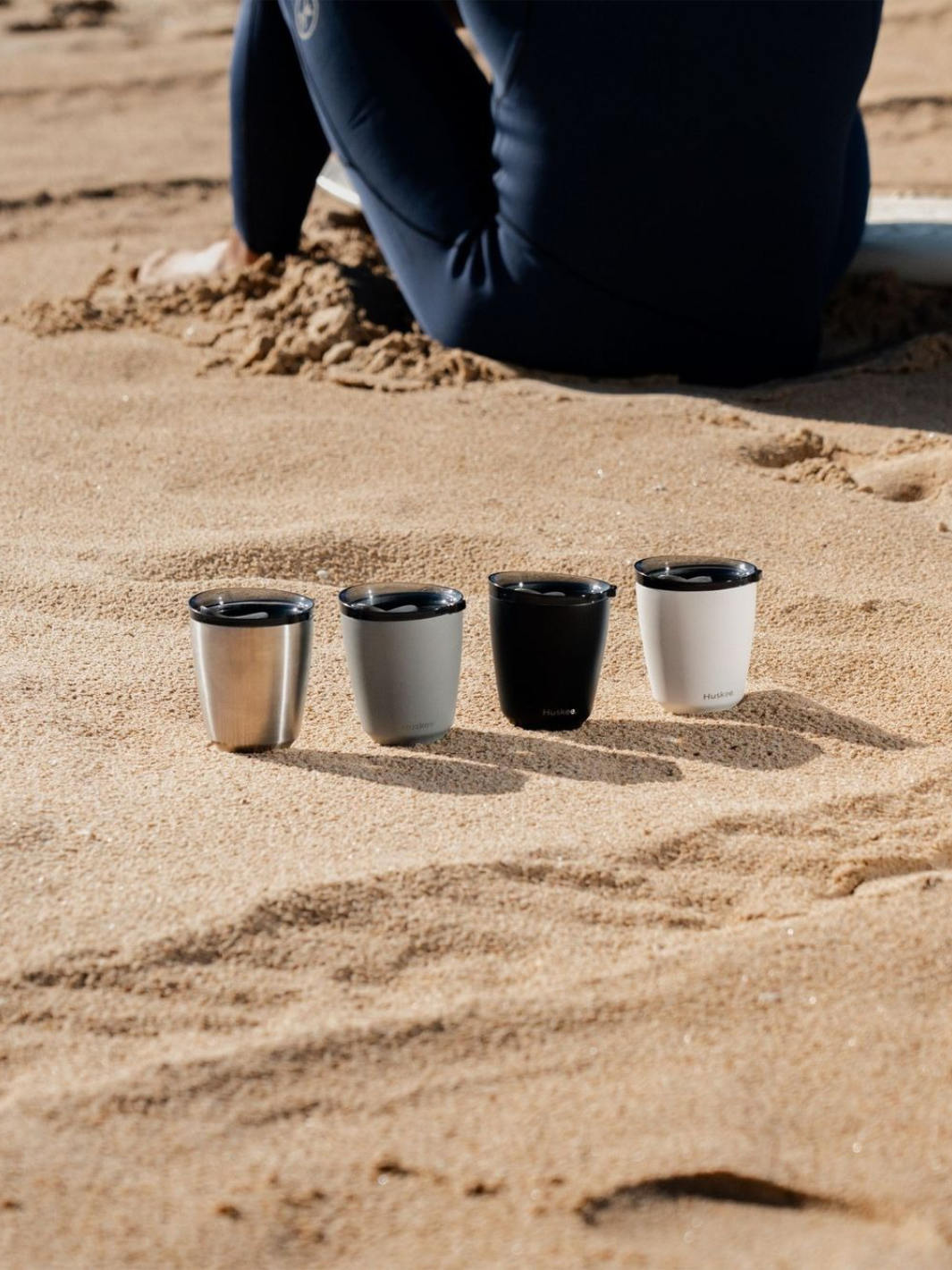 HUSKEE Steel Cup + Lid (237ml/8oz)