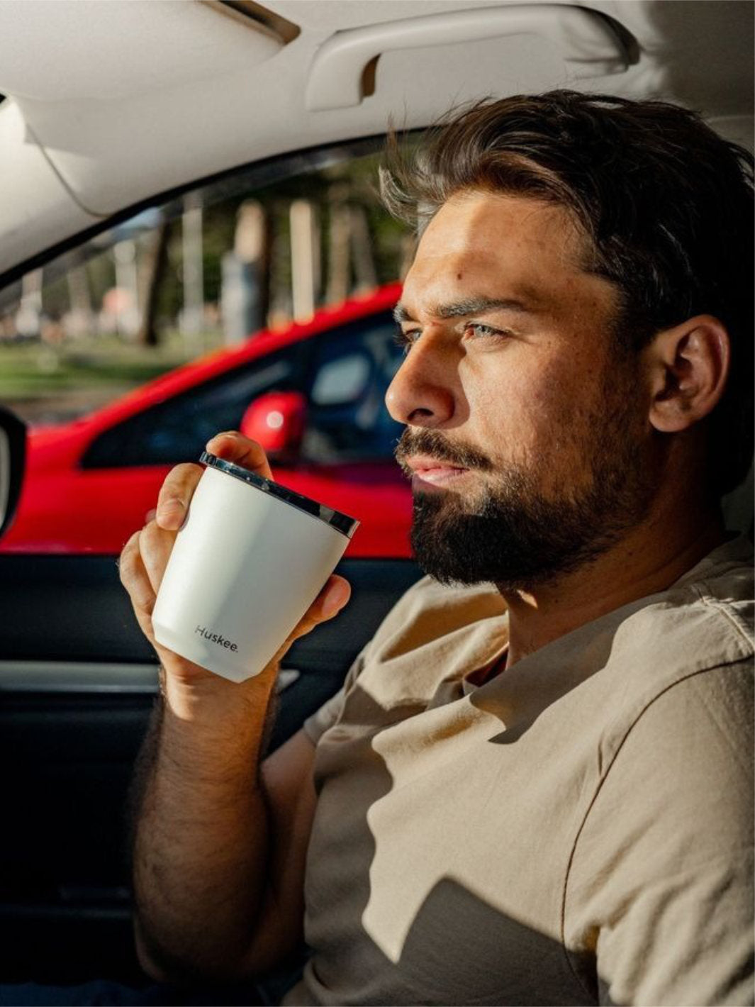 HUSKEE Steel Cup + Lid (237ml/8oz)