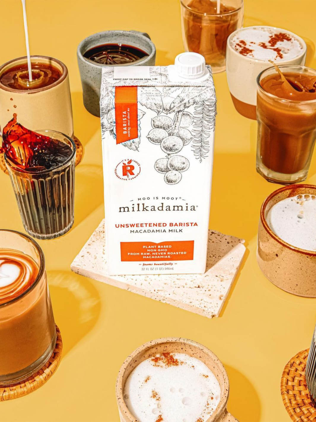 MILKADAMIA Unsweetened Barista Macadamia M*lk (12-Pack)