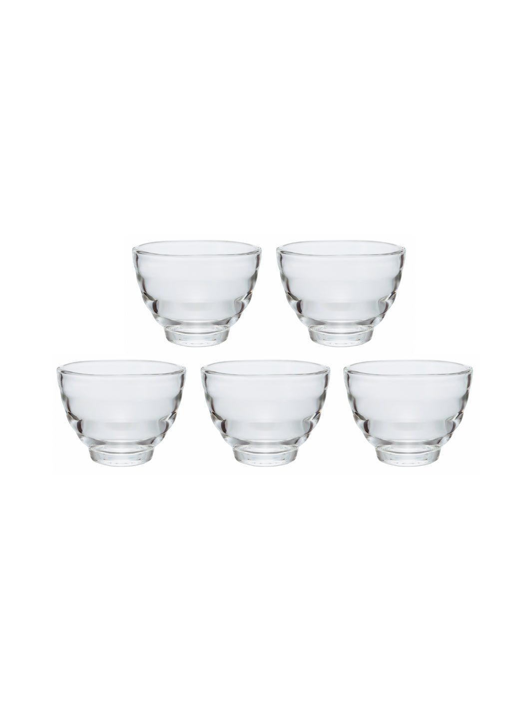 HARIO Heatproof Yunomi Glass (170ml/5.7oz) (5-Pack)