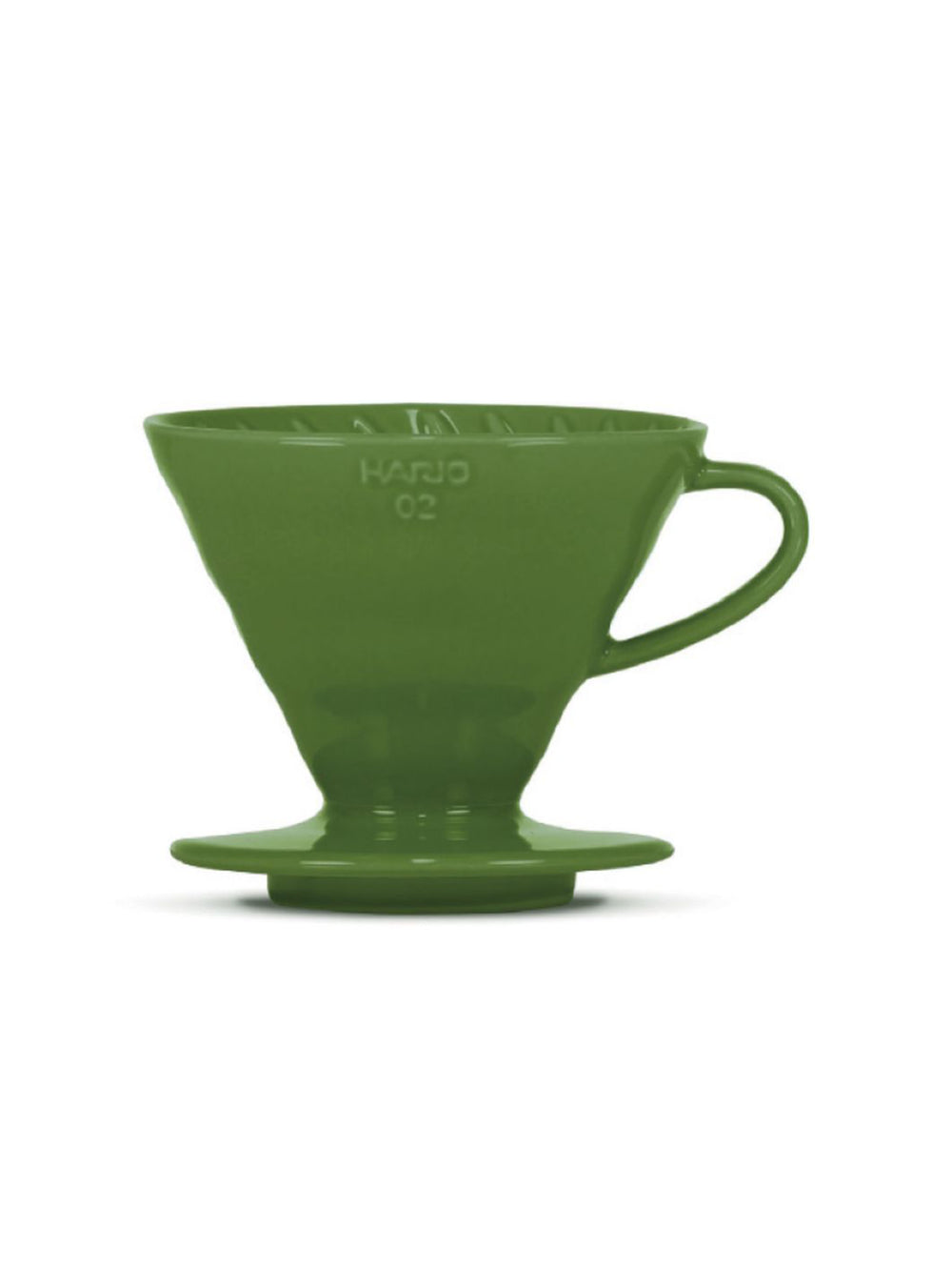 Photo of HARIO V60-02 Dripper (Ceramic) ( Dark Green Standard (JP EN) ) [ HARIO ] [ Pourover Brewers ]