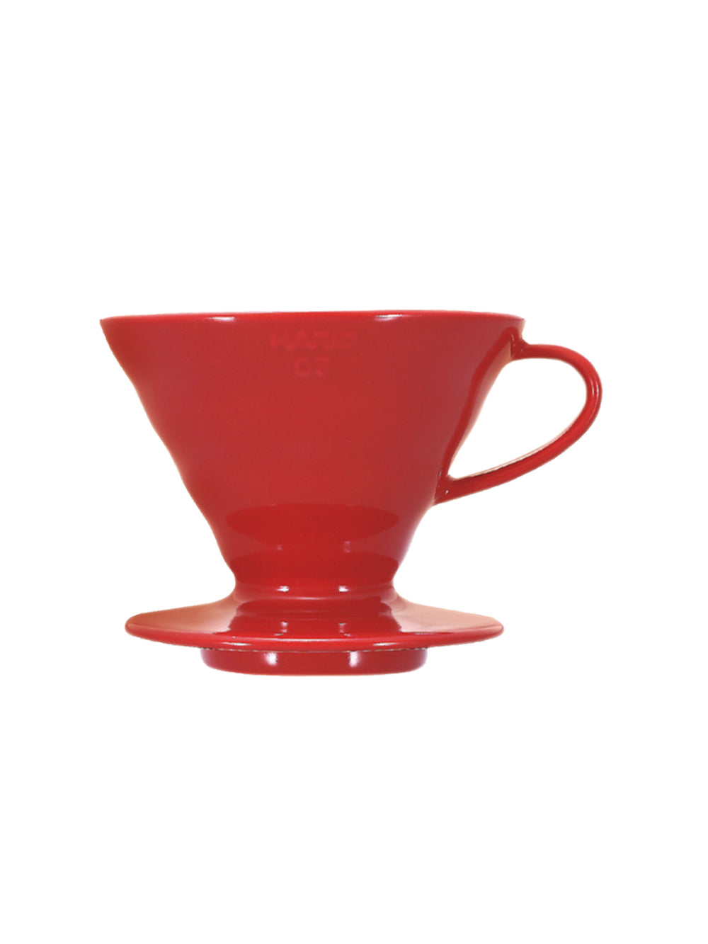 Photo of HARIO V60-02 Dripper (Ceramic) ( Red Standard (JP EN) ) [ HARIO ] [ Pourover Brewers ]