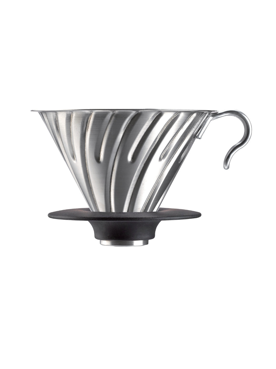 HARIO V60-02 Metal Dripper (Silver)