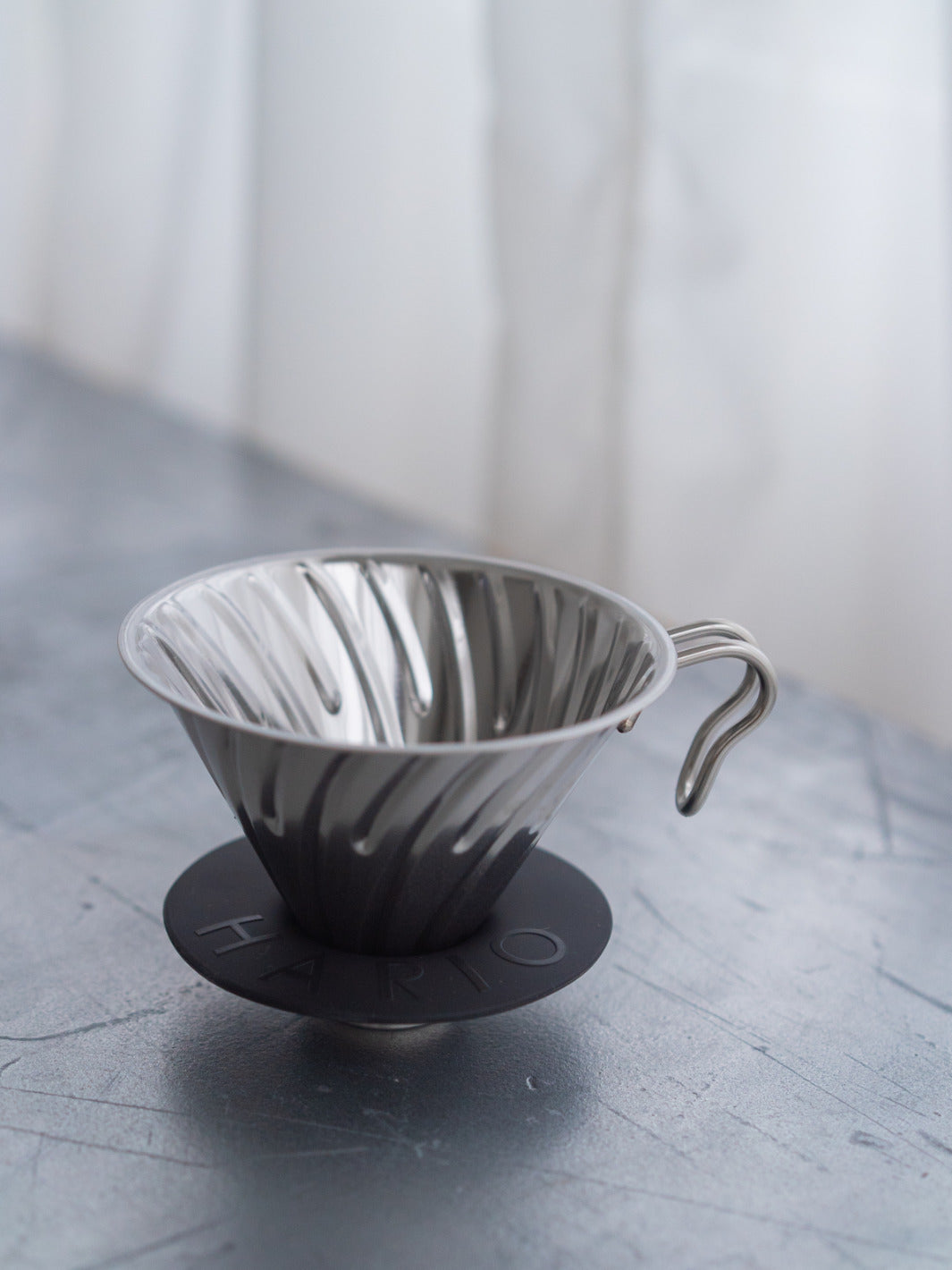 HARIO V60-02 Metal Dripper (Silver)