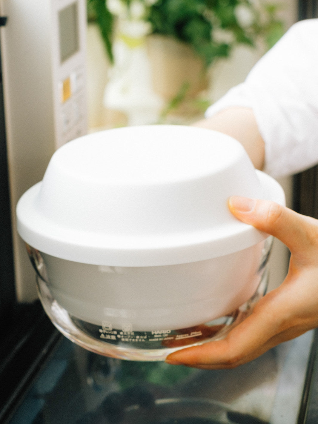 HARIO Glass Microwave Steamer