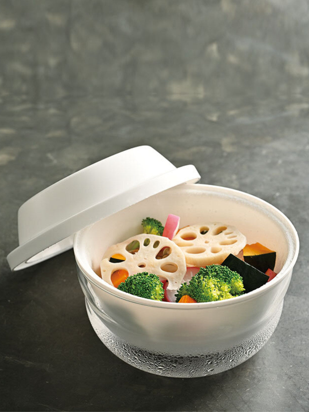 HARIO Glass Microwave Steamer