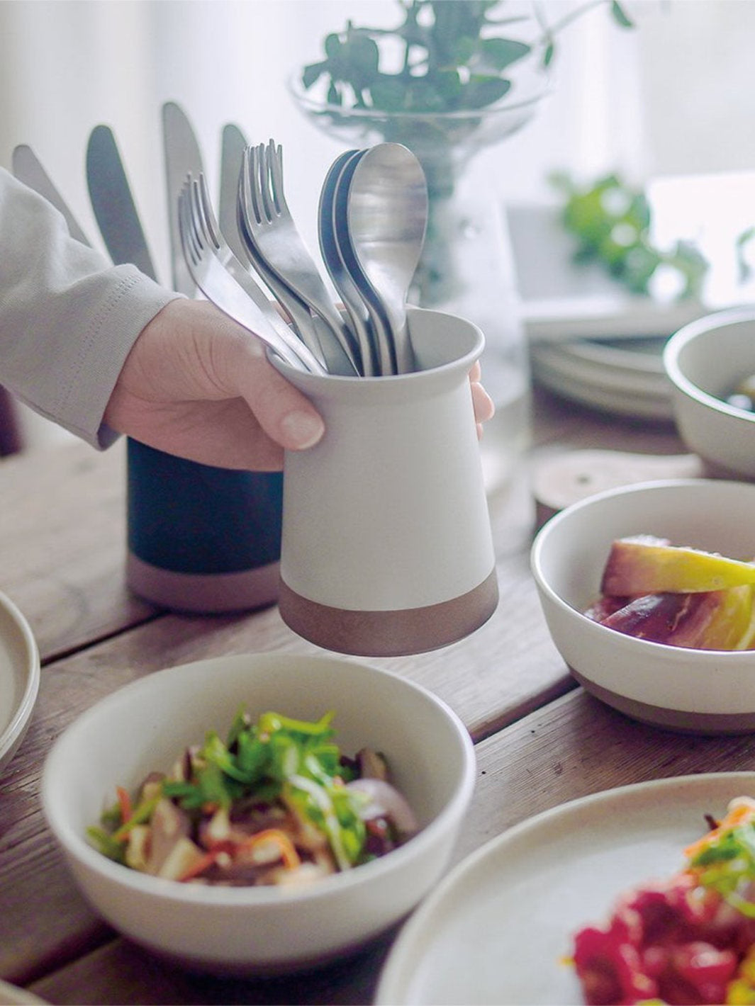 KINTO Ceramic Lab Cutlery Holder (60mm/2.3in)