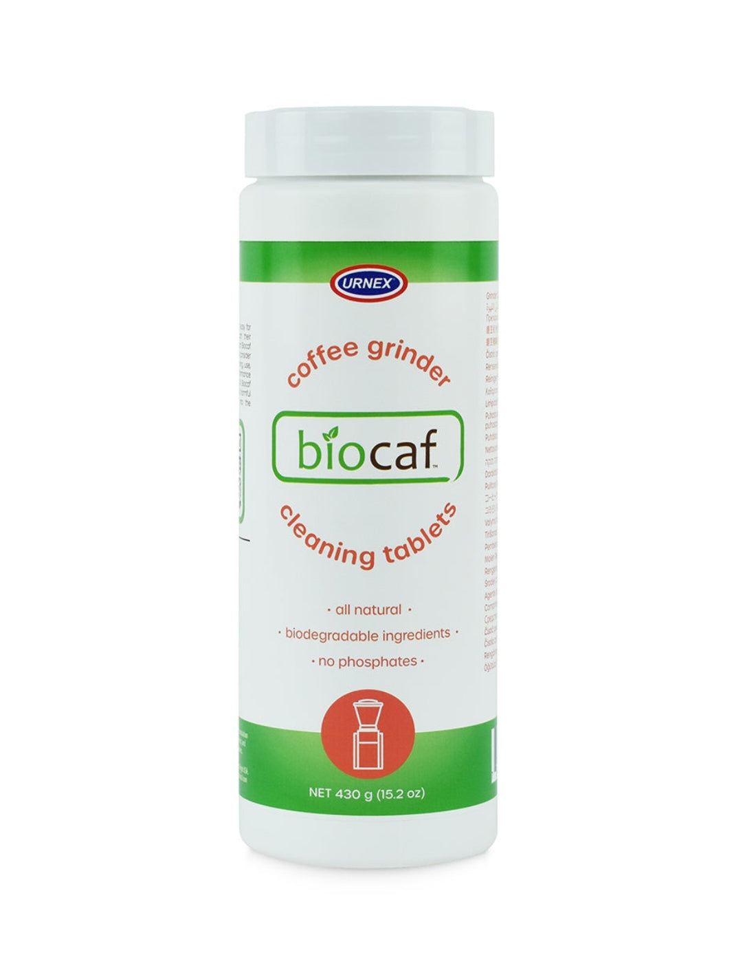 URNEX Biocaf Grinder Cleaning Tablets (430g/15.2oz)
