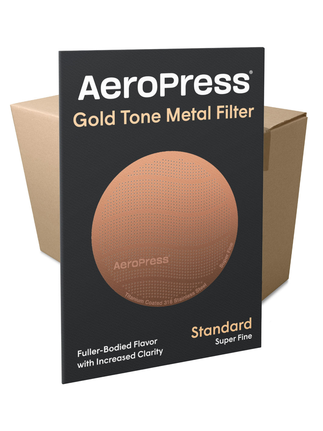 AeroPress Gold Tone Reusable Filter (Titanium-Coated)