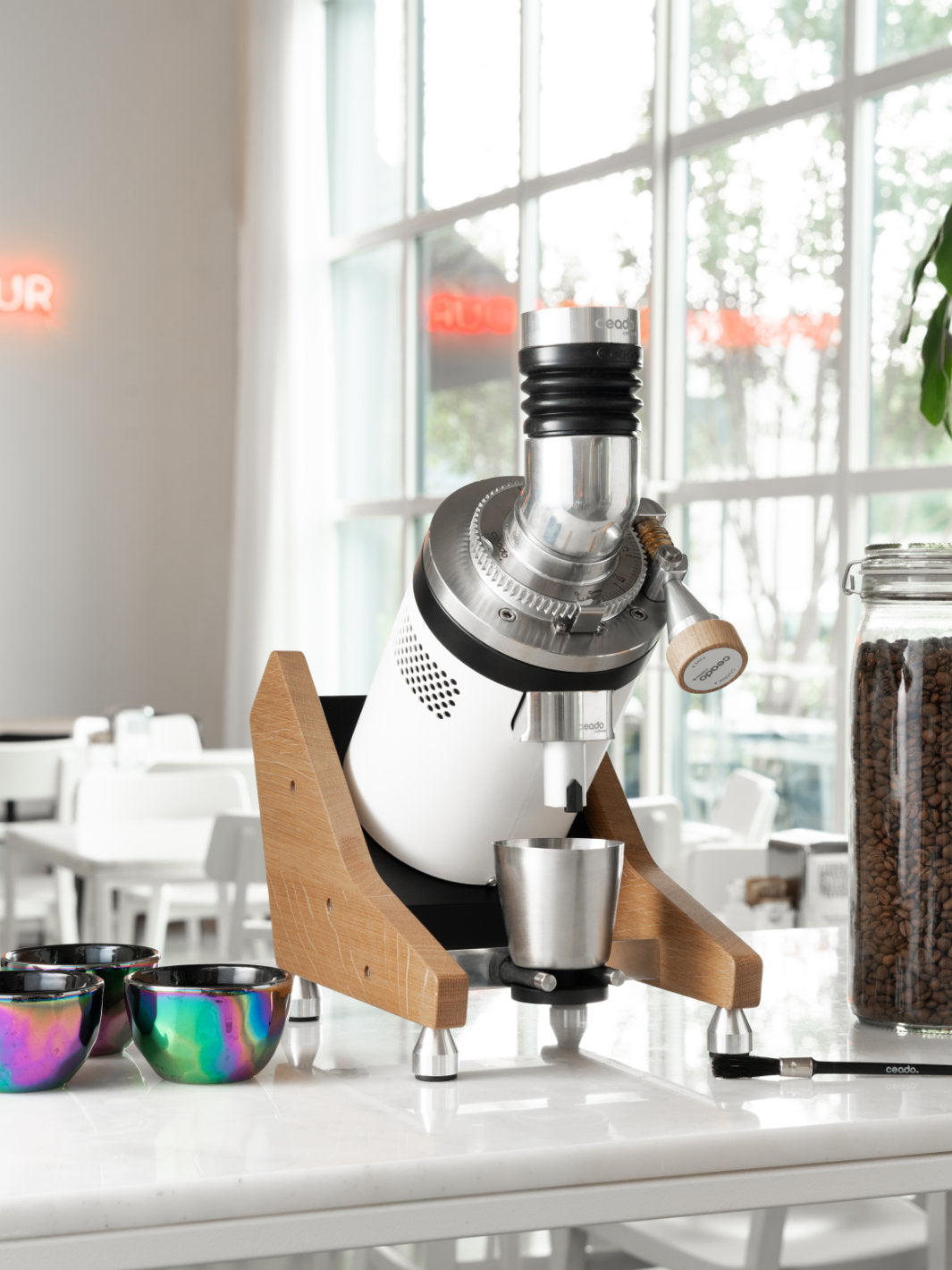 CEADO E37Z-Naked Single-Dose Grinder (120V) (⌀83mm) (White) (Open Box)