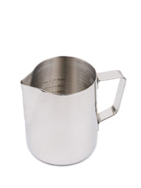 Photo of REVOLUTION Stainless Steel Pitcher (w/ internal measurements) ( 600ml (20oz) ) [ Revolution ] [ Milk Pitchers ]
