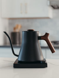Photo of FELLOW Stagg EKG Pro Studio Electric Pour Over Kettle (120V) (Matte Black and Walnut) (Lightly Used) ( ) [ Yard Sale ] [ Yard Sale ]