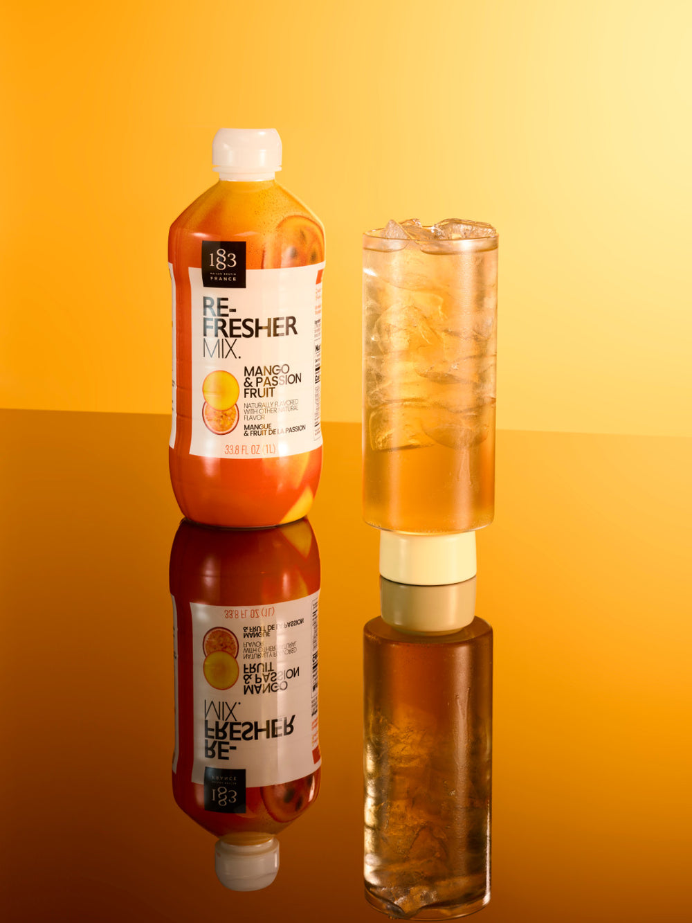 1883 Mango & Passion Fruit Refresher Mix (1000ml/33.8oz)