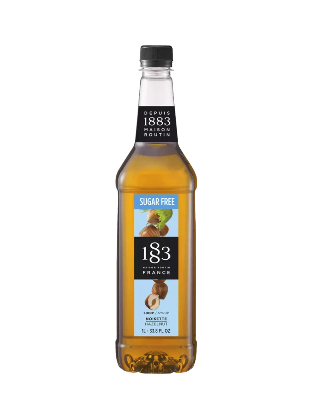 1883 Sugar Free Hazelnut Syrup (1000ml/33.8oz)