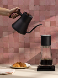 Photo of FELLOW Stagg EKG Pro Electric Pour Over Kettle (120V) (Matte Black and Walnut) (Damaged Box) ( ) [ Yard Sale ] [ Yard Sale ]