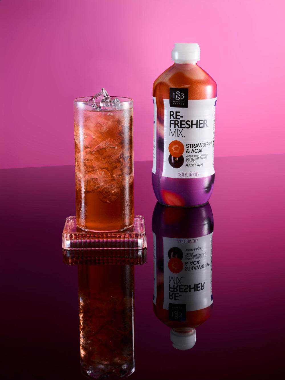 Photo of 1883 Strawberry & Açaí Refresher Mix (1000ml/33.8oz) ( ) [ 1883 ] [ Drink Concentrate ]