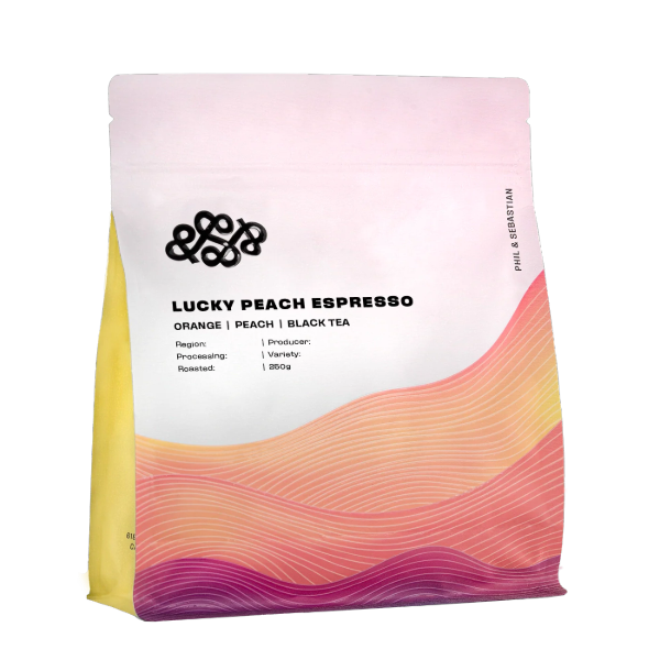 Photo of Phil & Sebastian - Lucky Peach Espresso ( Default Title ) [ Phil & Sebastian Coffee Roasters ] [ Coffee ]