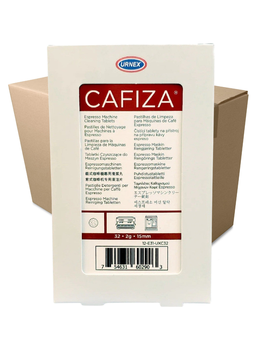 URNEX Cafiza Espresso Machine Cleaning Tablets (2g tabs) (32-Count)