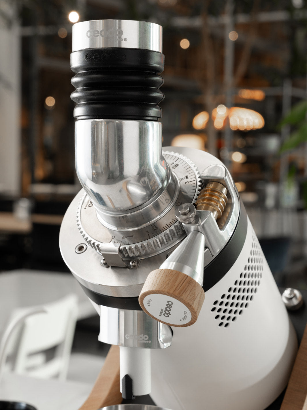 CEADO E37Z-Naked Single-Dose Grinder (120V) (⌀83mm) (White) (Open Box)