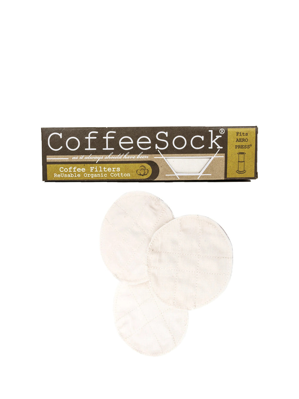 Photo of CoffeeSock Cloth Disk Filter for AeroPress® ( ) [ CoffeeSock ] [ Cloth Filters ]