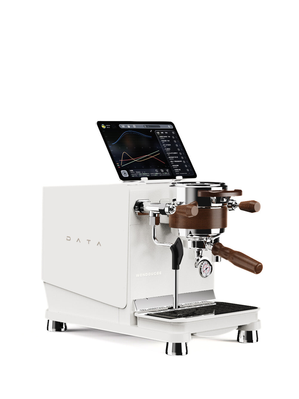 Photo of WENDOUGEE Data S Espresso Machine (Reservoir/Direct Plumb) ( White (w Silver) ) [ Wendougee ] [ Espresso Machines ]