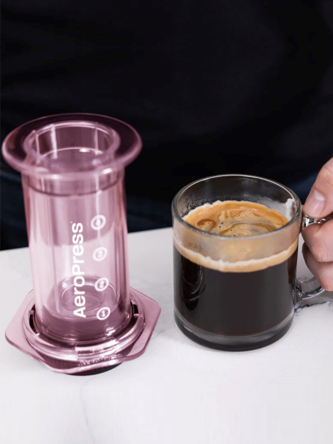 AeroPress Clear Coffee Maker (Pink) (Damaged Box)