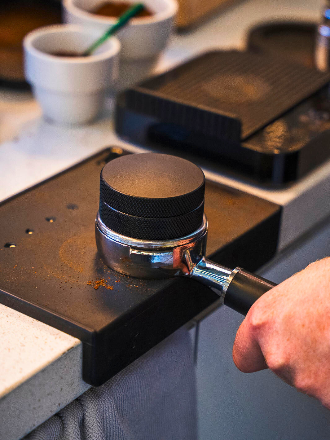EIGHT OUNCE BASICS Flat Palm Espresso Tamper