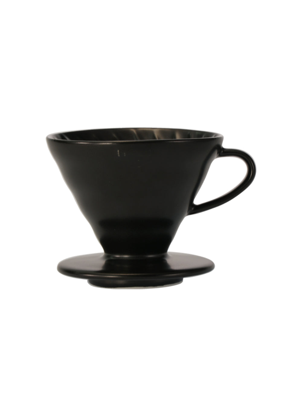 Photo of HARIO V60-02 Dripper (Ceramic) ( Matte Black ) [ HARIO ] [ Pourover Brewers ]