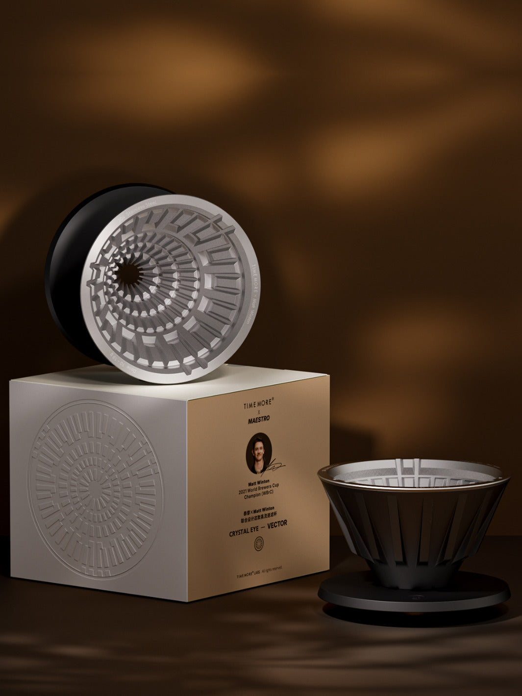 TIMEMORE Crystal Eye VECTOR Dripper 01 (Stainless Steel)