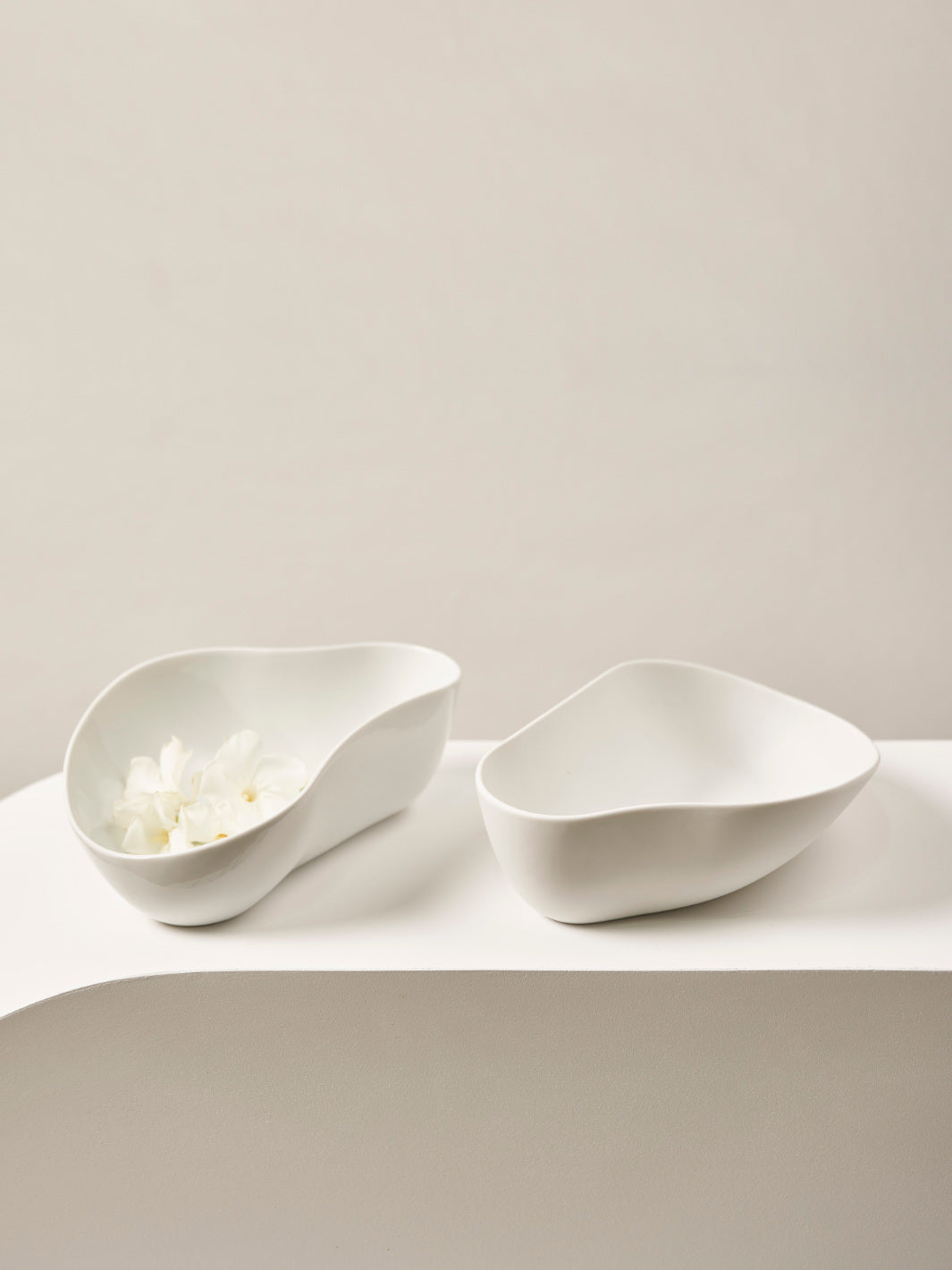 COOKPLAY Yayoi Bowl (20.5x14cm/8x5.5in) (Matte White)