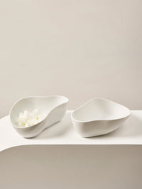 Photo of COOKPLAY Yayoi Bowl (20.5x14cm/8x5.5in) (Matte White) ( ) [ Cookplay ] [ Bowls ]