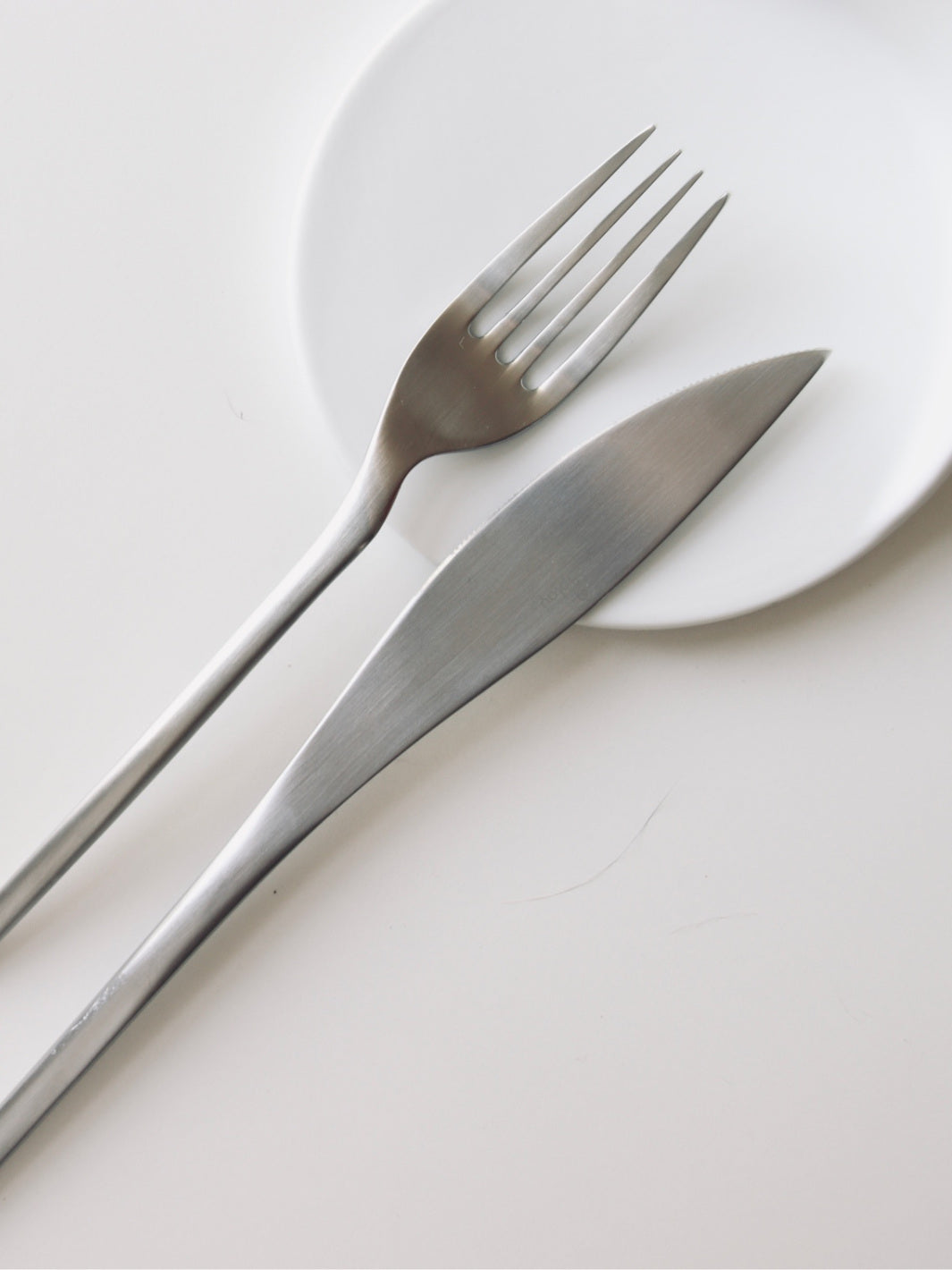 COOKPLAY Rama Fork (21.5x3cm/8.5x1.2in) (4-Pack) (Matte Silver)