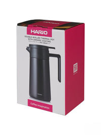 Photo of HARIO Double-Walled Thermal Pot (w/ Ceramic Coating) (600ml/20oz) ( ) [ HARIO ] [ Decanters ]