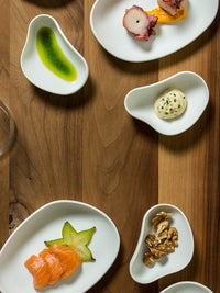 Photo of COOKPLAY Yayoi Appetizer Dish (10x6cm/4x2.4in) (Matte White) ( ) [ Cookplay ] [ Plates ]